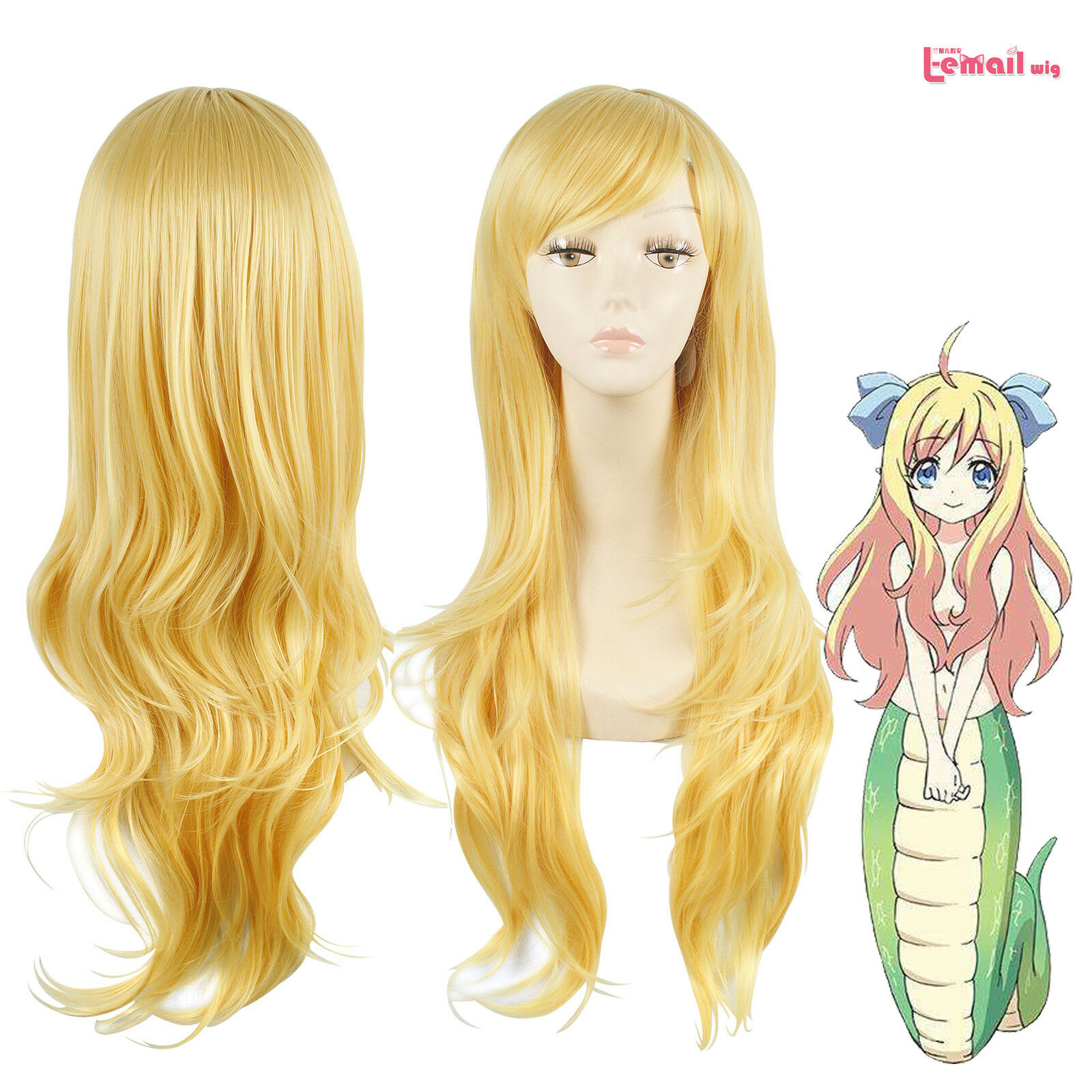 NUOVO cosplay /"MANGA/" Breve Parrucca GIALLA//ARANCIO