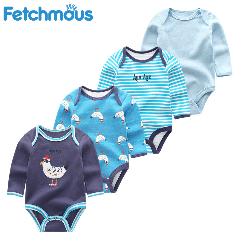 

4Pcs/lots Baby Boy Clothes Full Sleeve Cotton Newborn Girl Rompers Jumpsuis Clothing 3 6 9 12M Baby Pajamas Costumes roupas, Bdl4008
