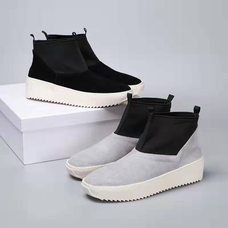 

Fear of God FOG Sixth Collection Mid Skate Sneakers Kanye West Men's Outdoor Sport Shoes Skateboard Shoes Top Mens Ankle Boots Size 38-47