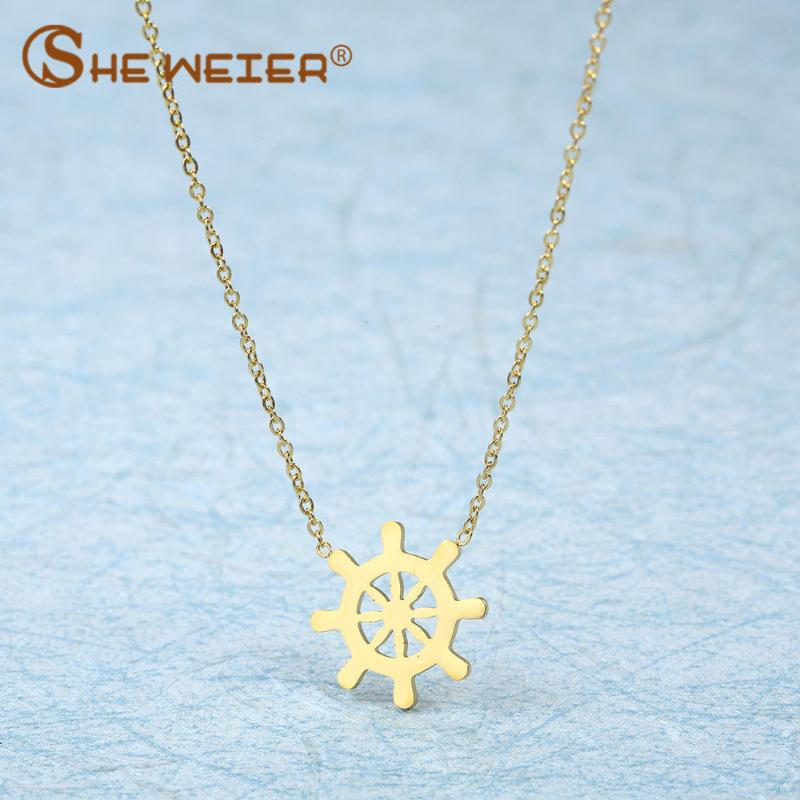 

Chains SHE WEIRE Stainless Steel Necklaces & Pendants Women Neckless Chain Necklace Collares Fashion Jewelry Choker