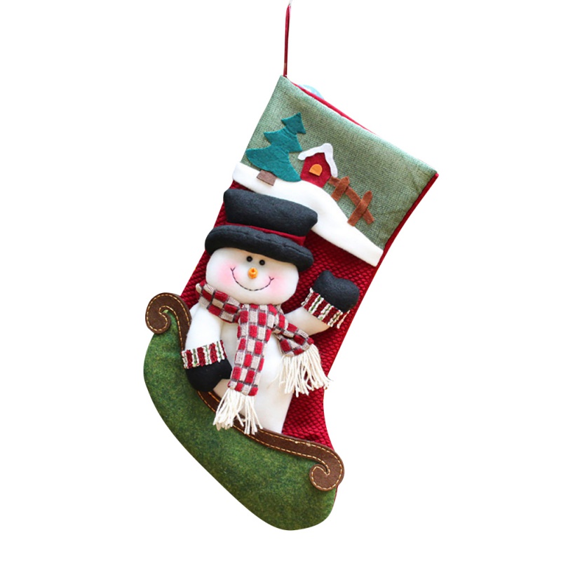 

Household Decoration Christmas Stockings Cute Candy Gift Bag Portable Santa Claus Decor Christmas Decoration1