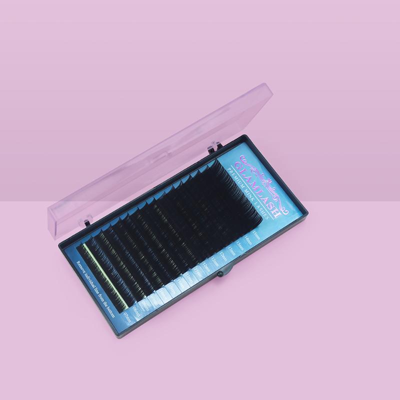 

GLAMLASH 7-15mm Mix Individual Mink Eyelashes Extension Russian Volume maquiagem cilios Makeup Tool