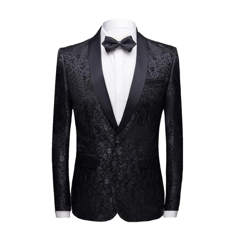 

Autumn men suit jacket slim design Terno Masculino fashion casual tuxedo suit Asia size  - XXXXL men blazers 2019, 971