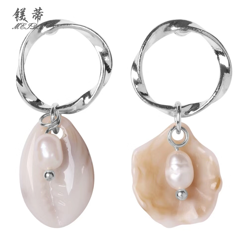 

Wholesale-dangle earrings for women s925 silver needles holiday style chandelier earrings birthday gift for gf 2 colors golden silver