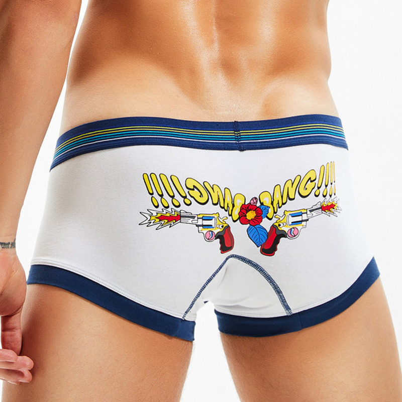 Transparentes gay//straight-Ropa Interior Nueva Diseñador boxeador troncos en blanco neto