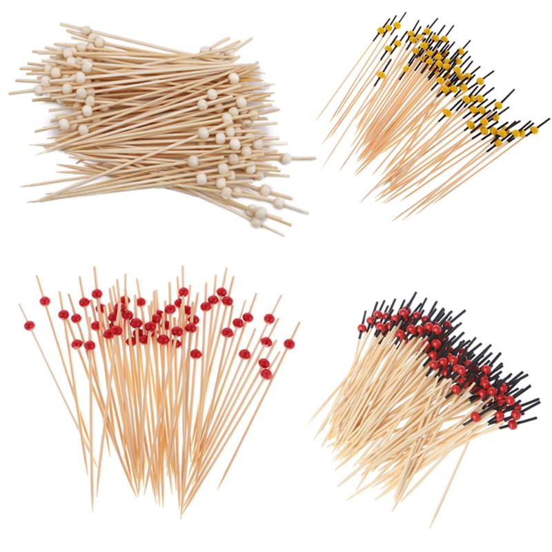 

New 100Pcs 12cm Disposable Art Fruit Fork Creative Cocktail Party Sign Pastry Decoration Sign / KTV / Party Bar