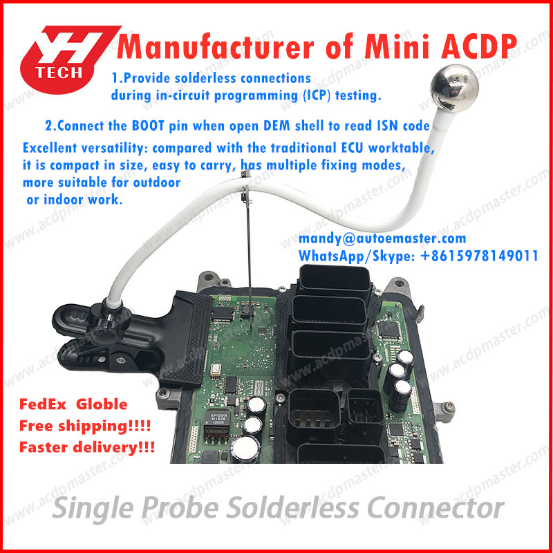 

Free shipping!!! Yanhua acdp ECU test frame solderless connector connect boot point during ICP testing