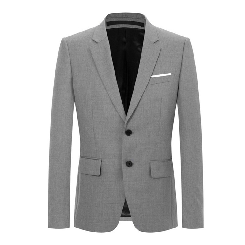 

2020 New style Men' business blazers coats casual fashion single breasted high quality blazers men jackets, Photo color