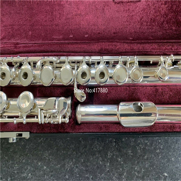 Vente chaude Jupiter JFL-507R-II Trou Ouvert Flûte 16 Touches C Tone Argent Plaqué Instruments Avec Étui Livraison Gratuite