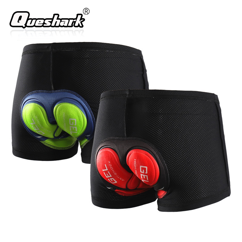 

Cycling Shorts Pro 5D Gel Padded Shockproof Black Underpant Bicycle Bike Underwear Cycling Shorts Underwear, As picture showed
