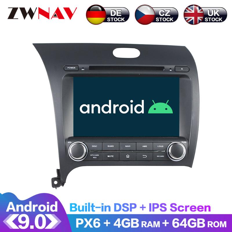 

Android 9.0 IPS Screen PX6 DSP For Kia CERATO FORTE 2013 2014 - 2017 Car DVD Player GPS Multimedia Player Radio Audio Stereo