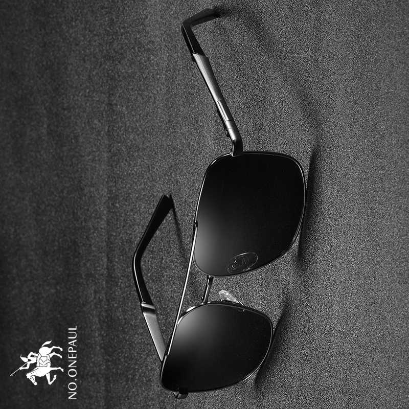 

NO.ONEPAUL Classic Glasses Brand Goggles Leisure UV400 Protection Metal Frame Oculos Eyewear Men Polarized Sunglasses Retro