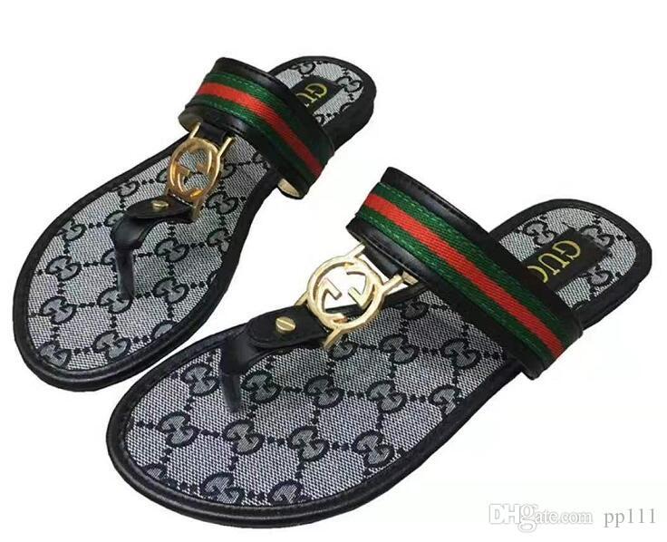 Acquistare Perizoma In Pelle Sandalo HBD GUCCI Pantofole Donna Sottile Di  Modo Nero Infradito Marchio Di Calzature Ladie Beige Sandali Flippers  Economico | Consegna Veloce E Qualità | It.Dhgate