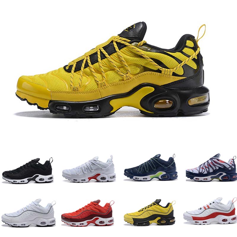 

New Mens Tn Plus Shoes Black White Orange Desinger Running Shoes Sports Sneakers Size 40-46, 01