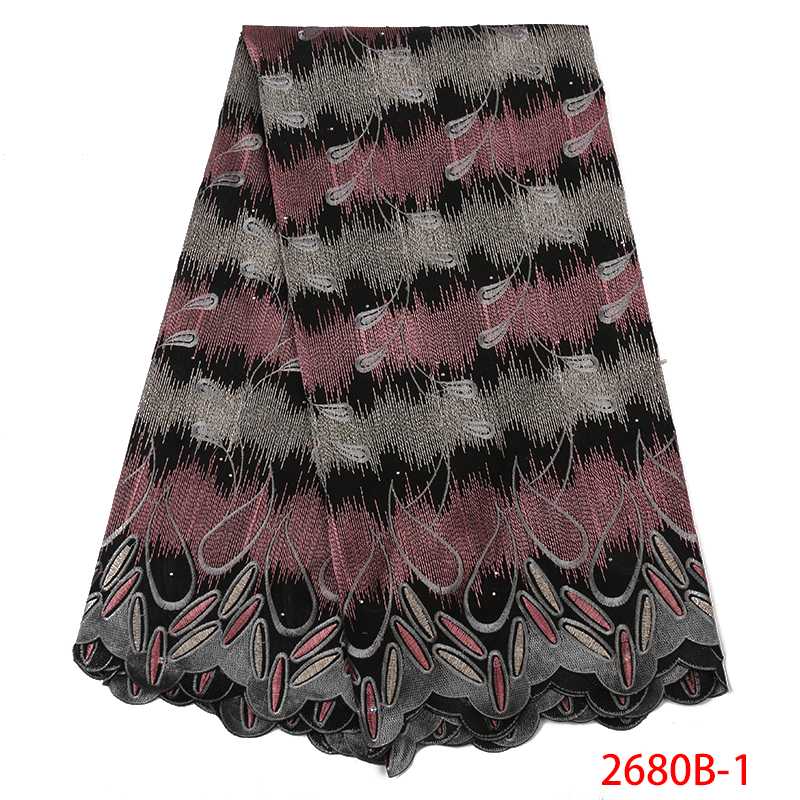 

2020 African Fabric Lace Swiss Voile Laces in Switzerland High Quality Swiss Voile Cotton Lace Fabric for Women KS2680B-1