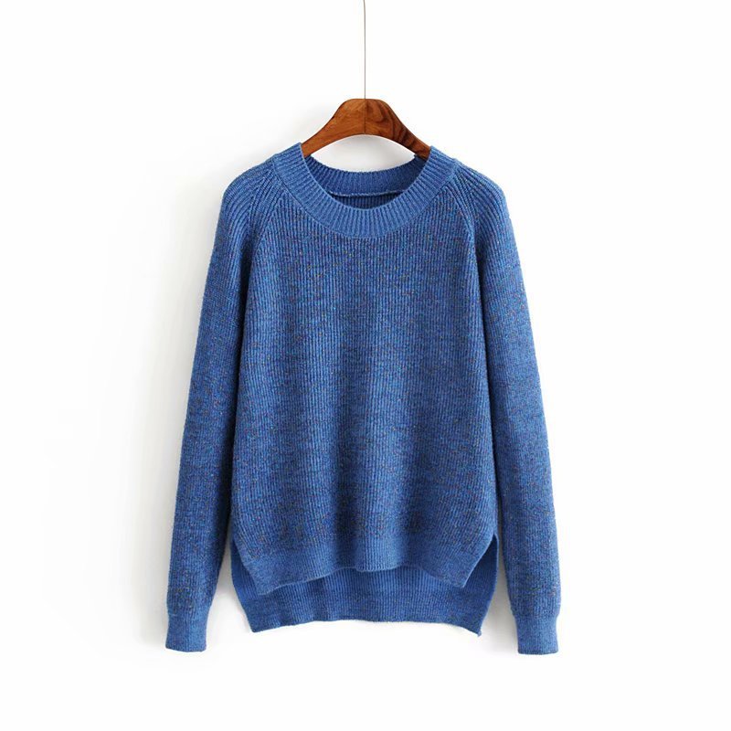 

woah 2019 A Hui 38-1260 European and American fashion silk decorative sweater, Blue