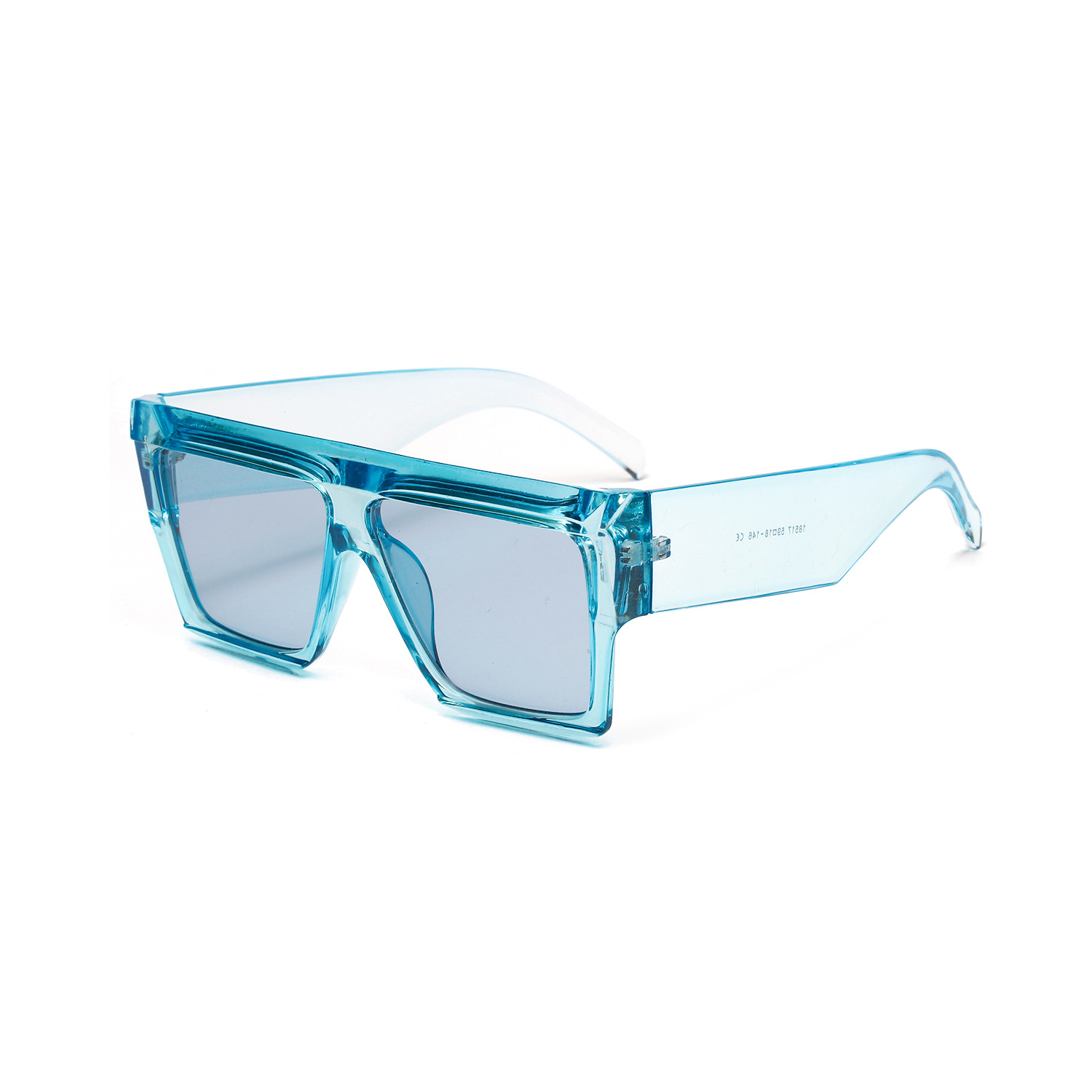 

2019 Fashion Square Sunglasses Women Oversized Gradient Blue Black Fashion transparent and delicate Driving Beach Holiday Tosunglasses UV400