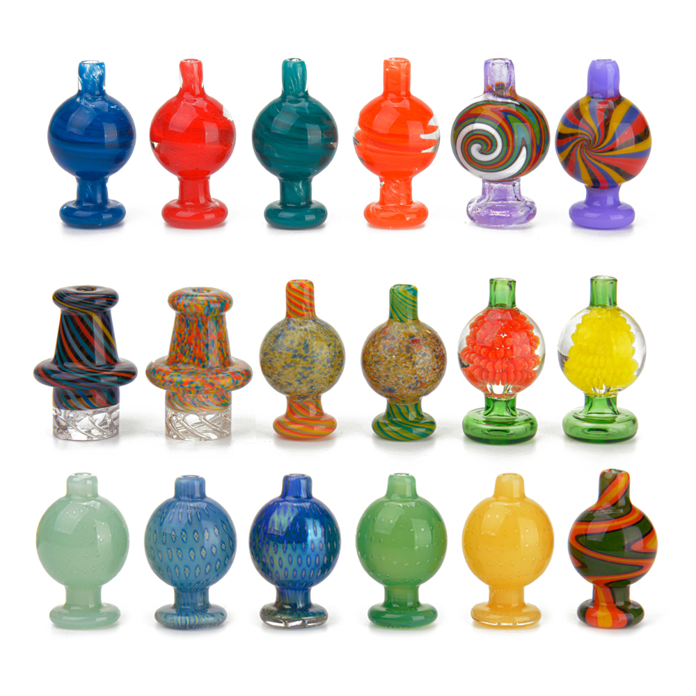 

Glass Bubble Carb Cap US color Cyclone Smoke Spinning for 25mm quartz banger Nails terp pearl bong