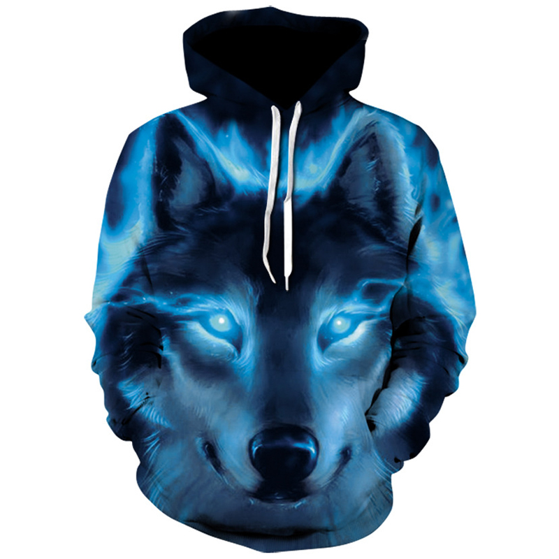 Date drôle loup hommes sweats à capuche impression 3D sweat homme marque Harajuku sweat à capuche Anime survêtement manteau Hip Hop veste pull à