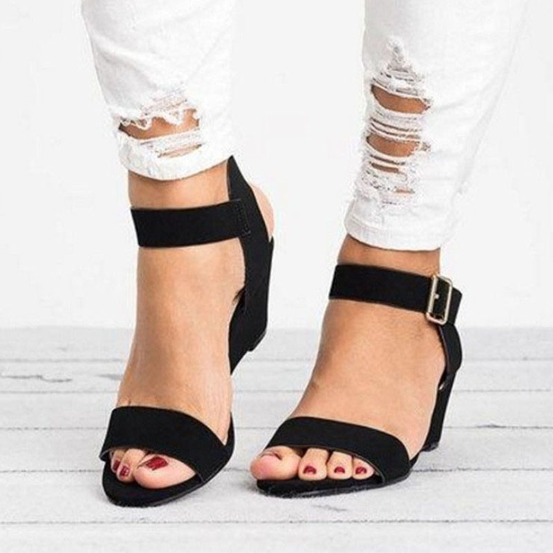 

Wedges Shoes For Women Sandals 2020 Summer Shoes Women Wedge Heels Peep Toe Sandalias Mujer Plus Size 35-43 Casual, Yellow