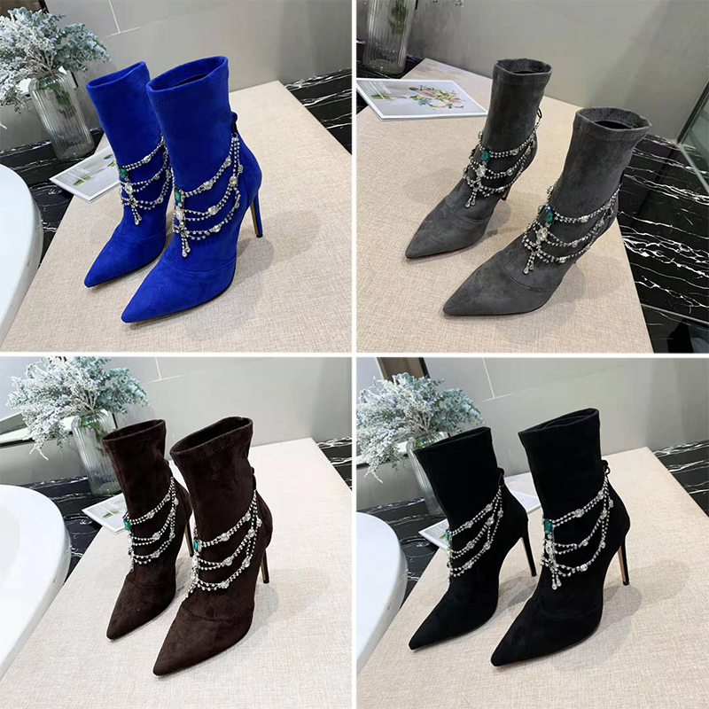 salto alto com tornozeleira