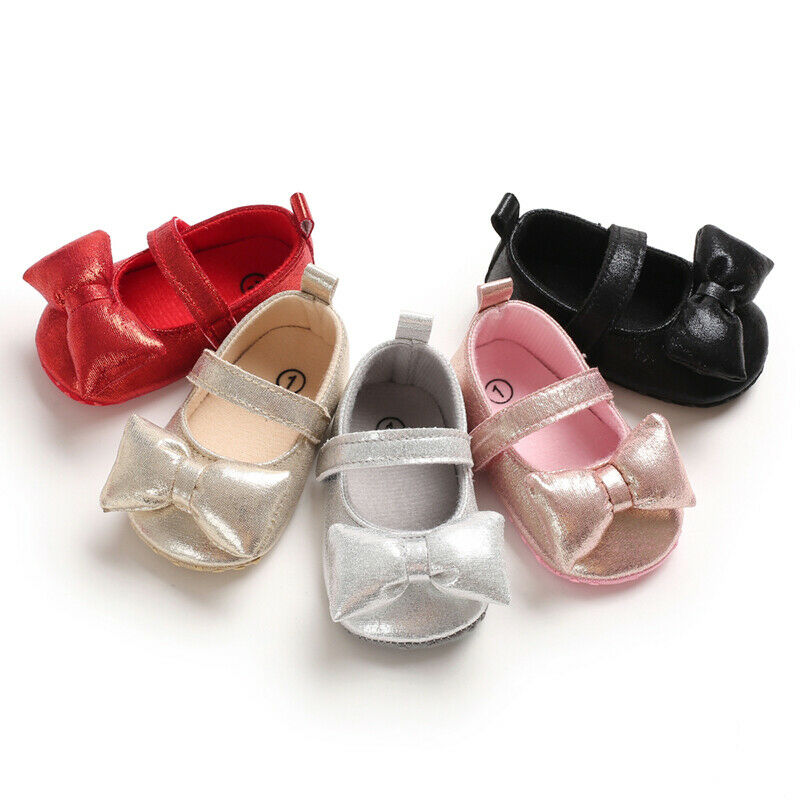 

Brand New Baby Casual Shoes Toddler Girl Shoes Newborn Baby Bow Knot Soft Sole Solid Cotton Autumn Fashion Hot 2020, Black