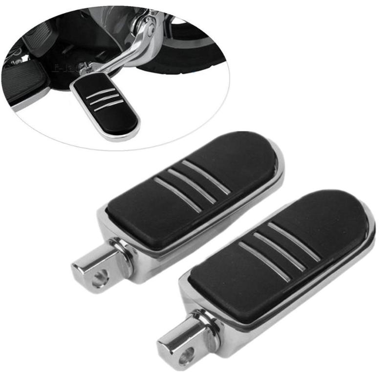 

Motorcycle 1 1/4" Streamliner Short Angled Highway Engine Guard Foot Pegs Mount For