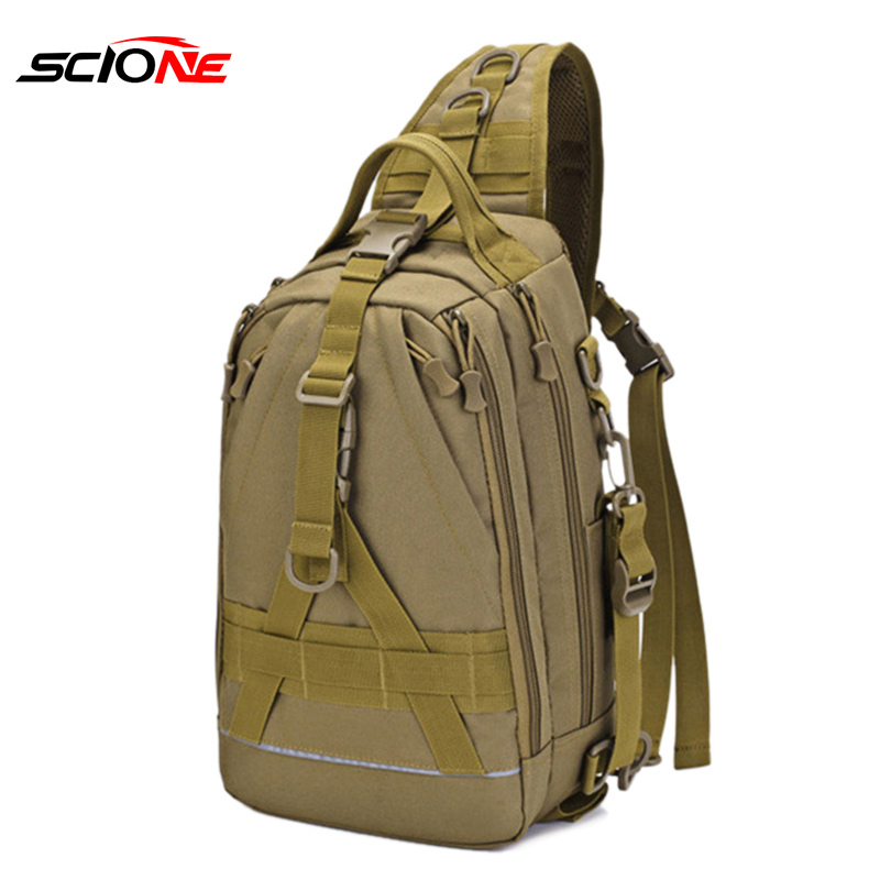 

600D Nylon Multifunctional Bags Tackle Handbag Fish Gear Reel Lure Fishing Bag Shoulder Storage Pack Mochila Sac De Peche XA55G, Black