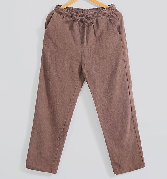 

LINEN&COTTON martial arts pants lay meditation tai chi bloomers wushu trousers gray/black/coffee