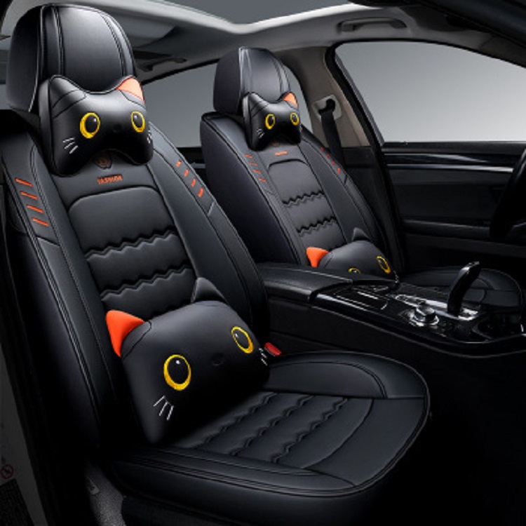 Universal Fit Car Interior Accessories Seat Covers For Sedan PU Leather Adjuatable Five Seats Full Surround Design Seat Cover For SUV BM001-image-548961235