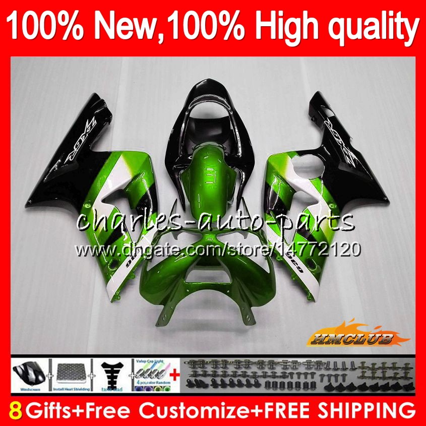 

OEM Metal green Body For KAWASAKI ZX 636 6 R 600CC ZX600 600 CC ZX636 36HC.44 ZX 6R 03 04 ZX-636 ZX-600 ZX6R 03 04 ZX-6R 2003 2004 Fairing, No. 1