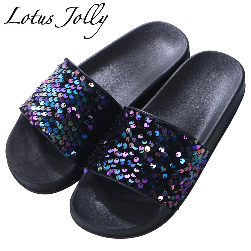 

Bling Bling Slide Sandals Holiday Beach Slides Women Slides Summer Platform Slippers Women Shoes Flip Flops Zapatillas Mujer, Blue