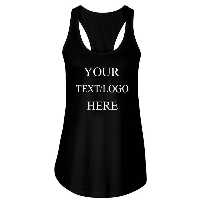 

Custom Tank Top Your Own Words Photo and Design Personalized Tank Create Your Own Style, Black