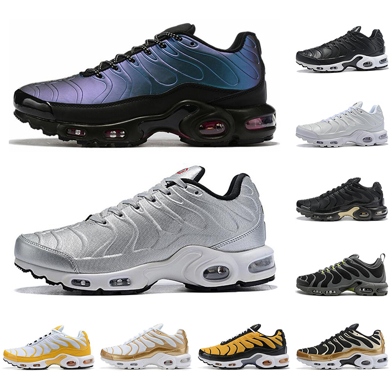 

With Socks TN Plus Men Women Running Shoes triple black white pink Sliver purple QS outdoor jogging Mens Trainers Sports Sneakers, 15#color