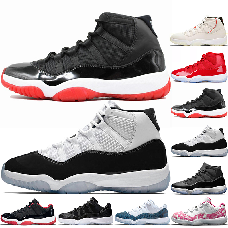 Formateurs Hommes 11 Bred Chaussures de sport rouge Concord 11s de basket-ball pour les femmes Hommes Gamma Bleu Blue Legend Unc Respirant