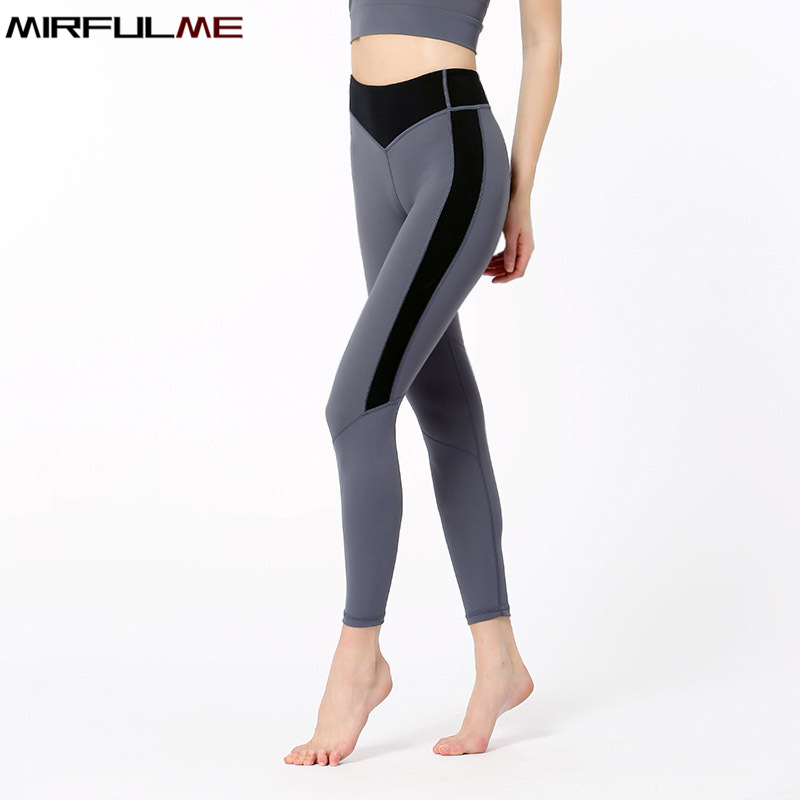 

Women Sport Leggings High Waist Patchwork Yoga Pant High Quality Brand Gym Workout Leggings Tummy Control Running Fitness Tights, Sb-z014 black