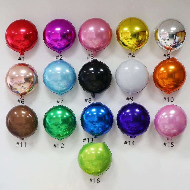 

18inch Round Foil Metal Colorful Balloon Baby Shower Wedding Birthday Party Balloons Festive Party Layout Decoration Balloon