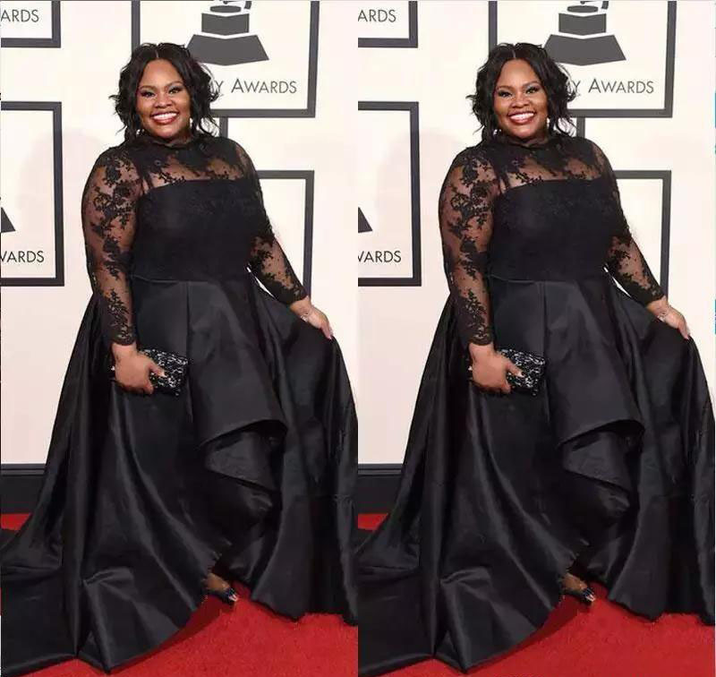 

2019 Black Mother of the Bride Dresses Long Sleeves Lace Groom Formal Godmother Evening Wedding Party Guests Gown Plus Size Custom Made