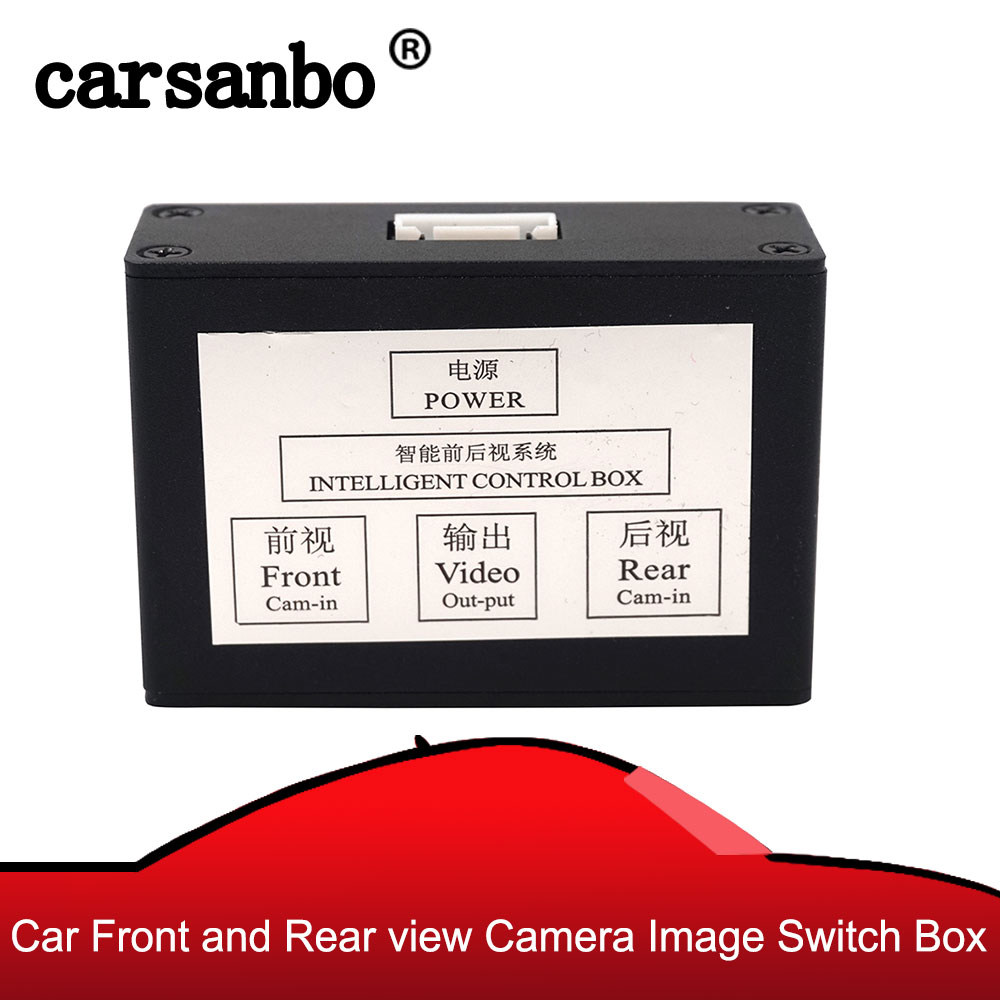 

carsanbo Car Cameras Front view and Rear View camera Image Switch Control Box with Car Front camera optional