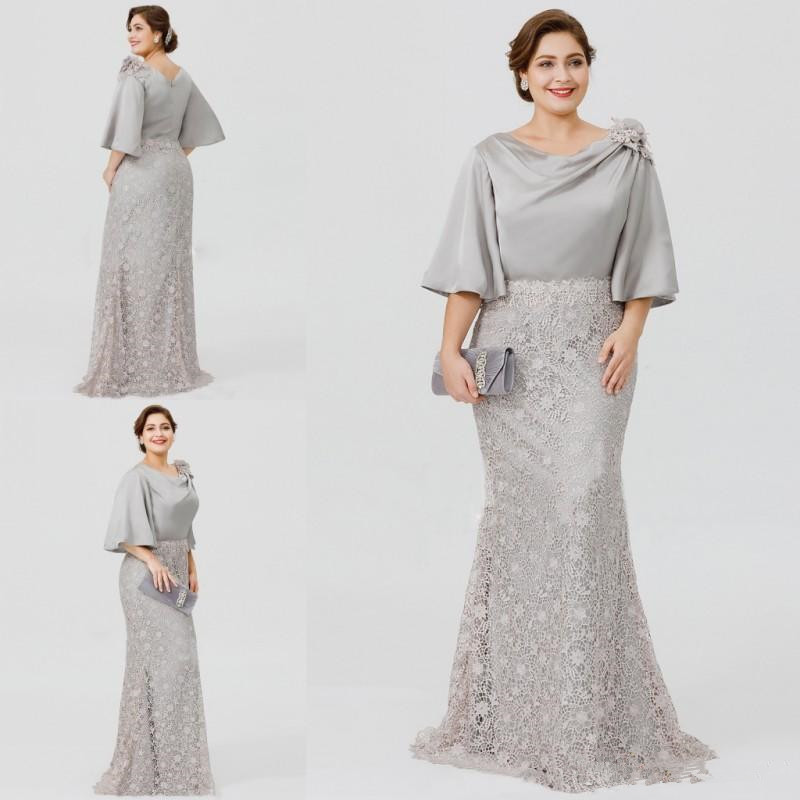 silver gowns for mother of the bride