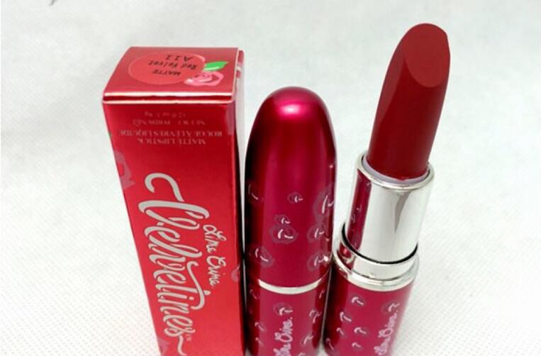 

FREE SHIPPING20PCS FREE SHIPPING MAKEUP powder kiss lipstick Aluminum tube matte shell 20pcs, Mixed color