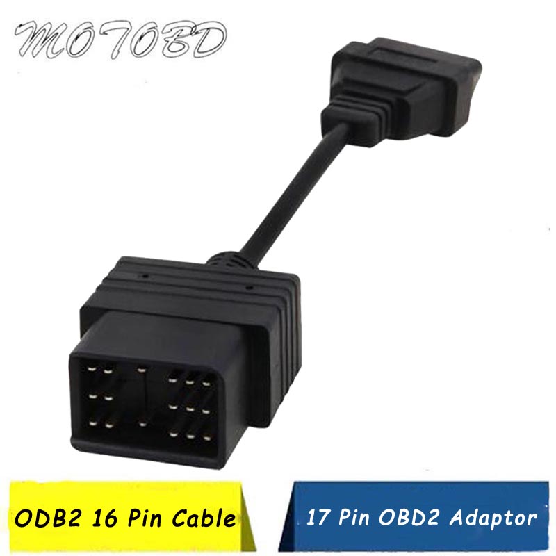 

NEW OBD1 For Toyta 17Pin to OBD2 16Pin Female OBD Extension Cable Connector Auto Car Diagnostic Adapter For Toyta 22 Pin