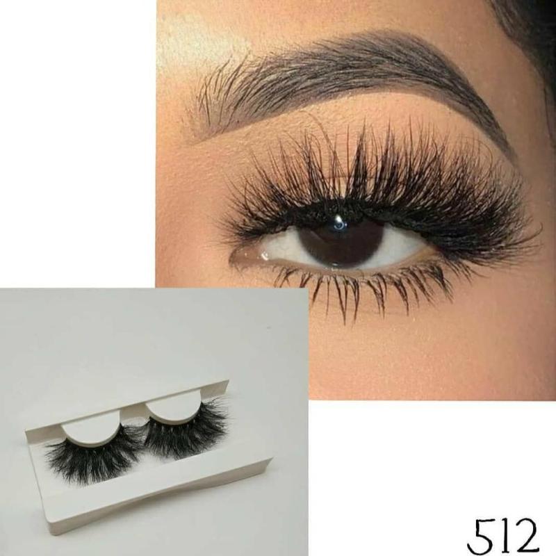 

HEXUAN LASH 25mm 5D Mink Lashes Fluffy Cross Handmade Eye makeup Tools Long Eyelashes