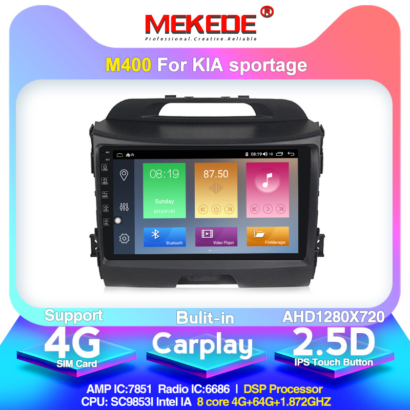 

MEKEDE Android 10 car multimedia player for KIA sportage 2011 2012 2013 2014 2015 headunit gps navigation Radio support carplay car dvd