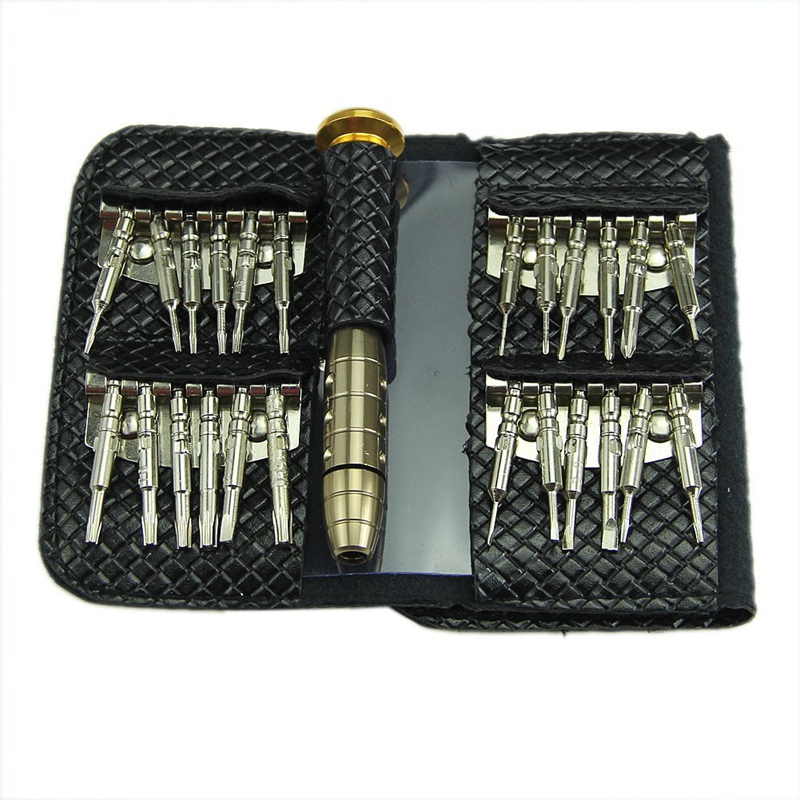 

25 in 1 Portable Pocket Precision Screwdriver Wallet Set Repair Tools Kit