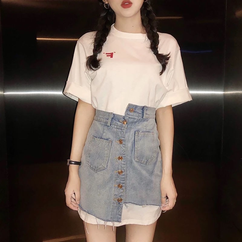 

short sets for women korean fashion clothing tees and skirt two piece outfits 2020 summer sweatsuit tiktok clothes matching sets, Pink top and skirt