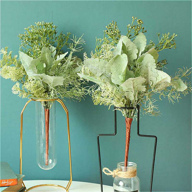 

Silk DIY Daisy Camellia Artificial Flowers Small Rose Bridal Bouquet Xmas Party Decor Faux Fake Flowers Wedding Home Decoration, Green