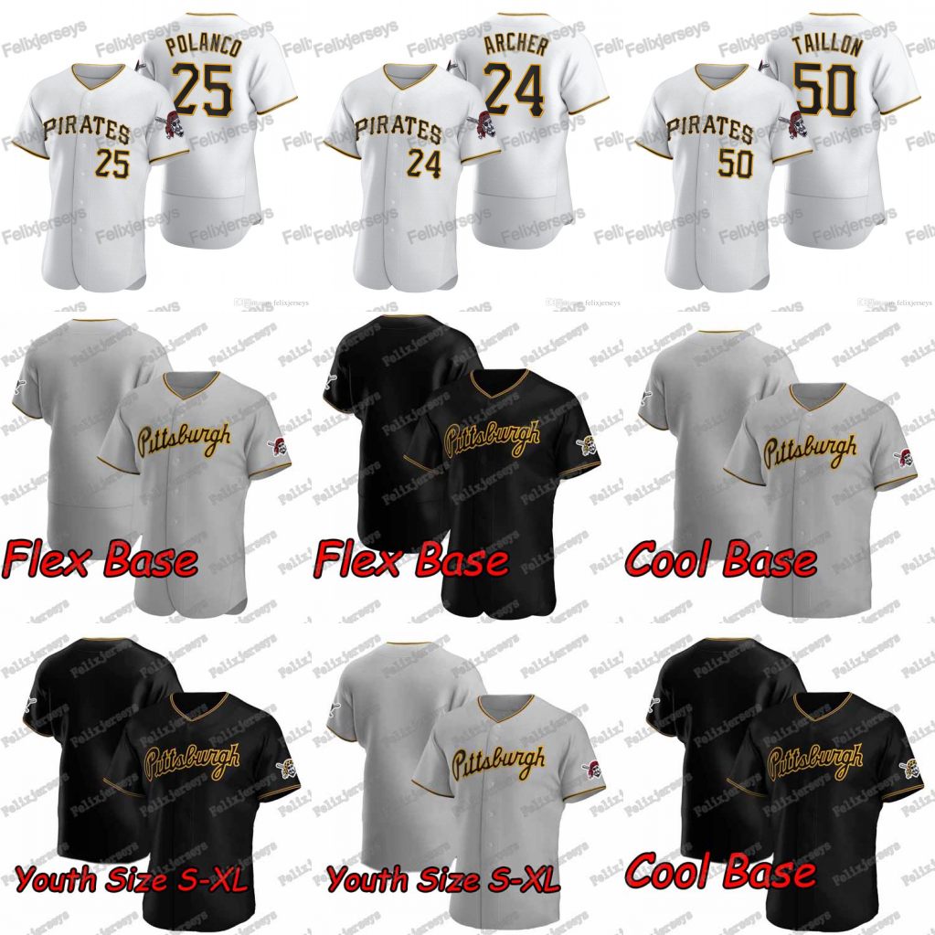 

55 Josh Bell 2020 Pittsburgh 25 Gregory Polanco Chris Archer Roberto Clemente Trevor Williams Starling Marte Willie Stargell Baseball Jersey, Blue;black