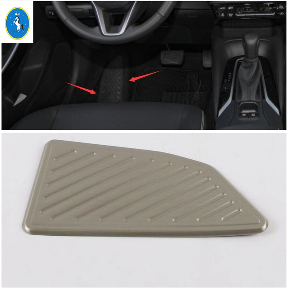 

Yimaautotrims Auto Accessory Left Side Footrest Foot Rest Pedal Pad Non-slip Plate Cover Trim Fit For Corolla 2019 2020