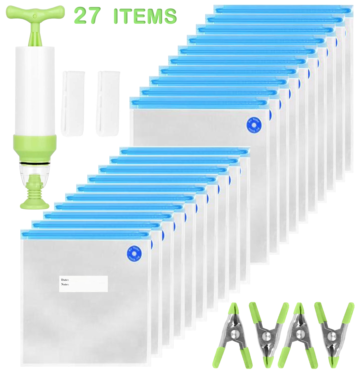 

Kolice container Vide Bags Storage Reusable Freezing Food Vacuum Seal With Hand Pump